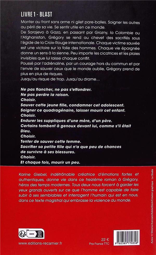 Back cover of Et chaque fois, mourir un peu Tome 1 : Blast