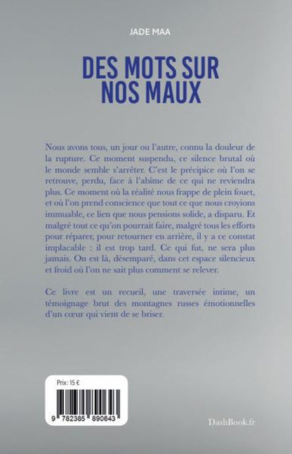 Back cover of Des mots sur nos maux