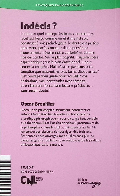 Back cover of Indécis ? Phénomène du doute