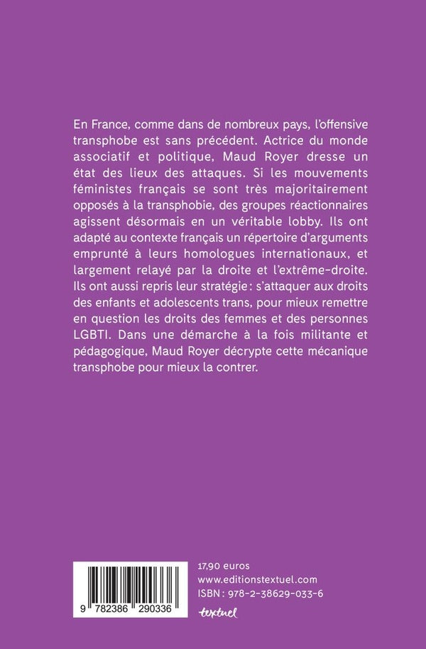 Back cover of Le lobby transphobe