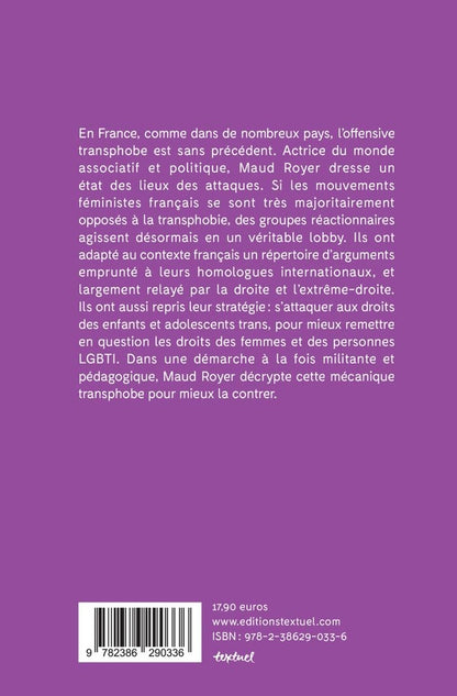 Back cover of Le lobby transphobe