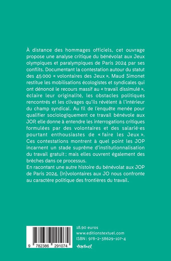 Back cover of (In)volontaires aux JO : Récit d'un conflit du travail gratuit