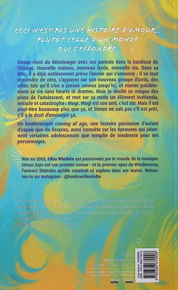 Back cover of Simon Says