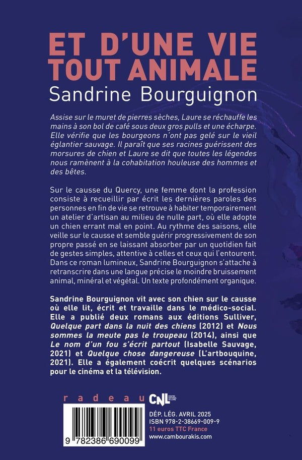 Back cover of Et d'une vie tout animale