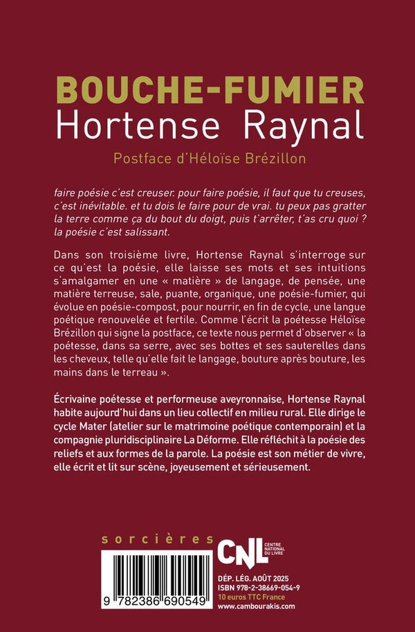 Back cover of Bouche fumier