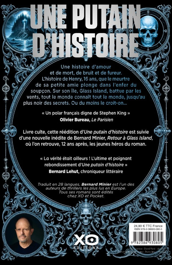 Back cover of Une putain d'histoire. Suivi de Retour à Glass Island (texte inédit)