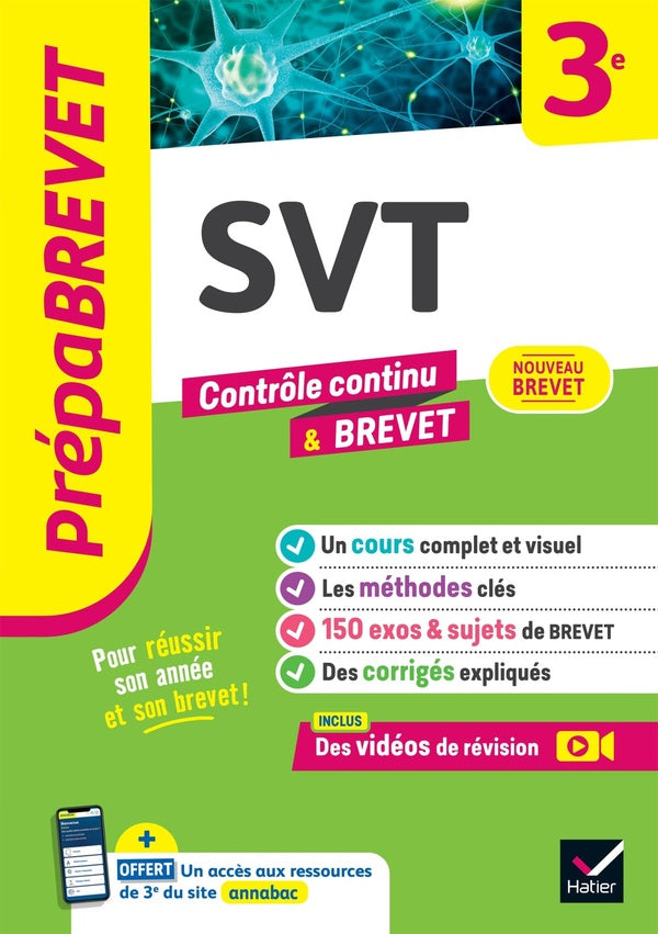Front cover of Prépabrevet : SVT ; 3e ; Contrôle continu & brevet