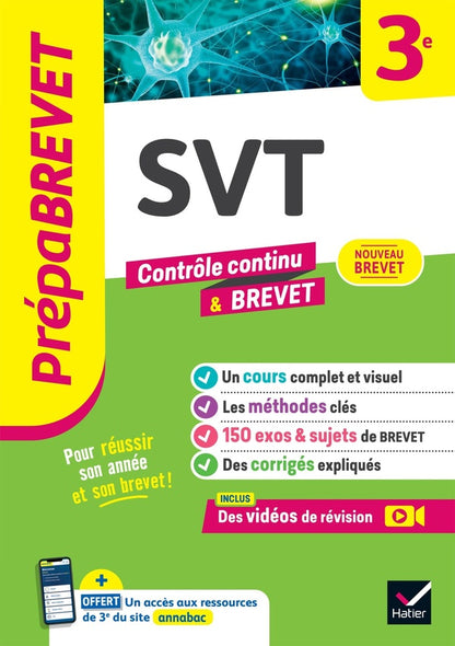 Front cover of Prépabrevet : SVT ; 3e ; Contrôle continu & brevet