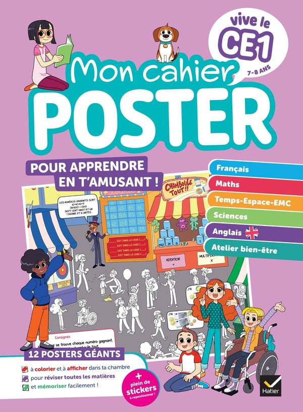 Front cover of Vive le CE1 ; Mon cahier poster