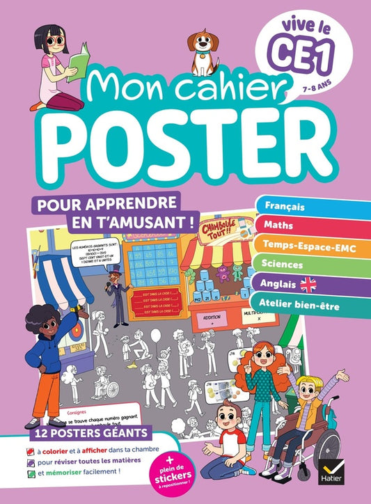 Front cover of Vive le CE1 ; Mon cahier poster