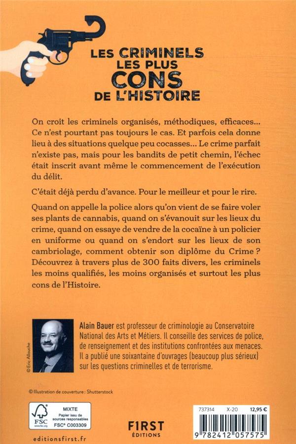 Back cover of Les criminels les plus cons de l'Histoire
