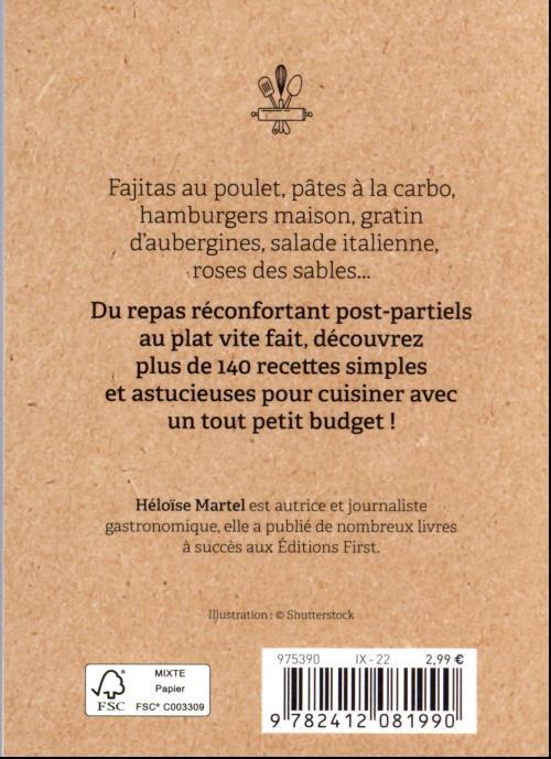 Back cover of Cuisine de l'étudiant