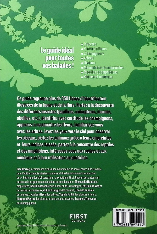 Back cover of Observer la nature : le guide du promeneur