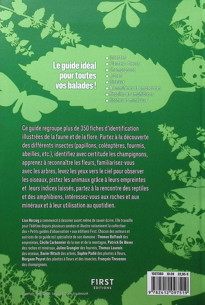 Back cover of Observer la nature : le guide du promeneur