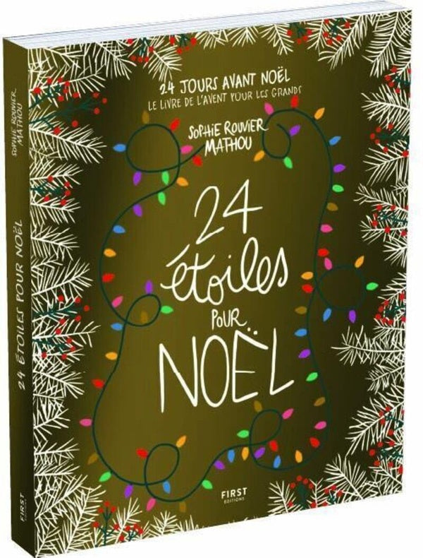 Front cover of 24 étoiles pour Noël : Le livre de l'Avent pour les grands                     (1 grand poster illustré inclus)