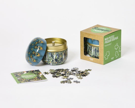 Front cover of Tea Box Surprise Mon puzzle passion oiseaux