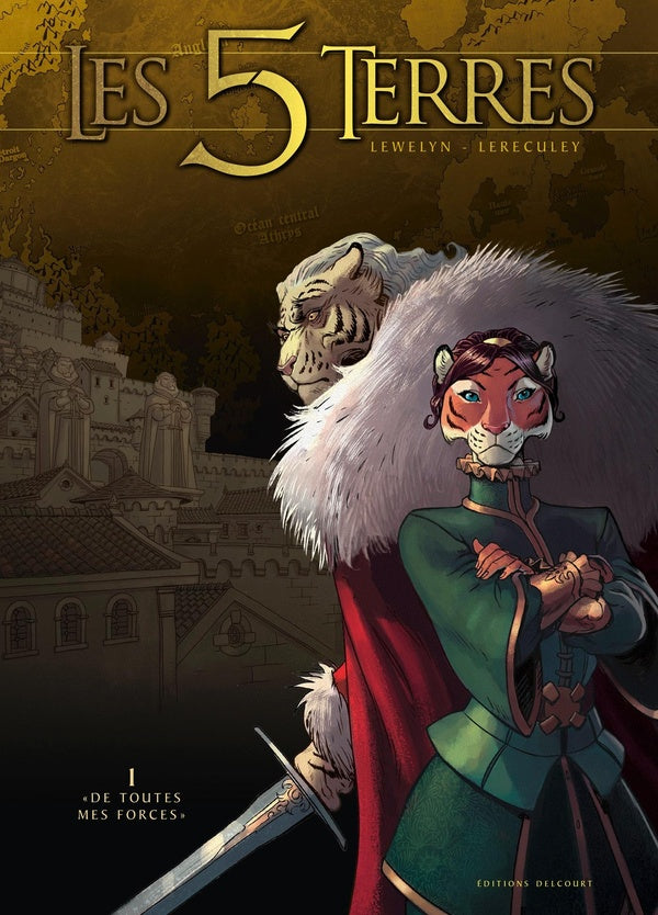 Front cover of Les 5 terres Tome 1 : « de toutes mes forces »