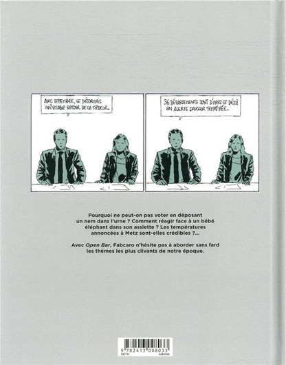 Back cover of Open bar Tome 1 : 1re tournée