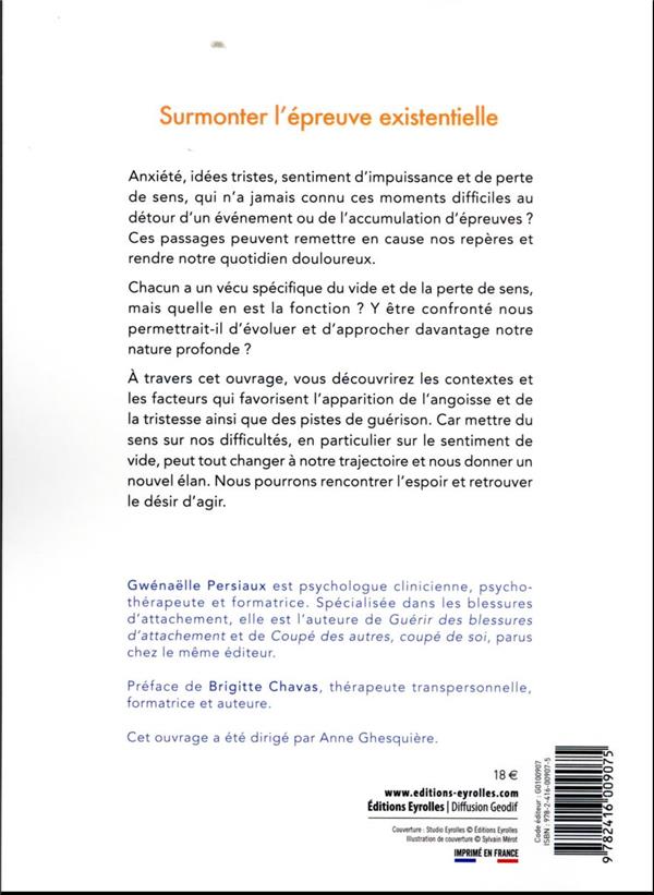 Back cover of Traverser la perte de sens : angoisses, dépression, sentiment de vide... les épreuves qui font grandir