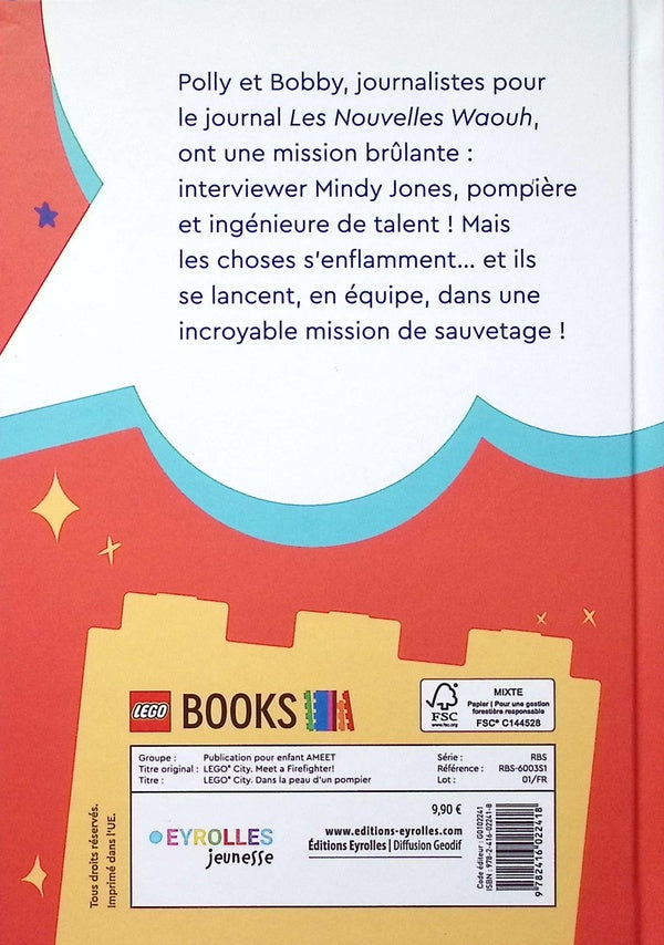 Back cover of Lego City : Dans la peau d'un pompier