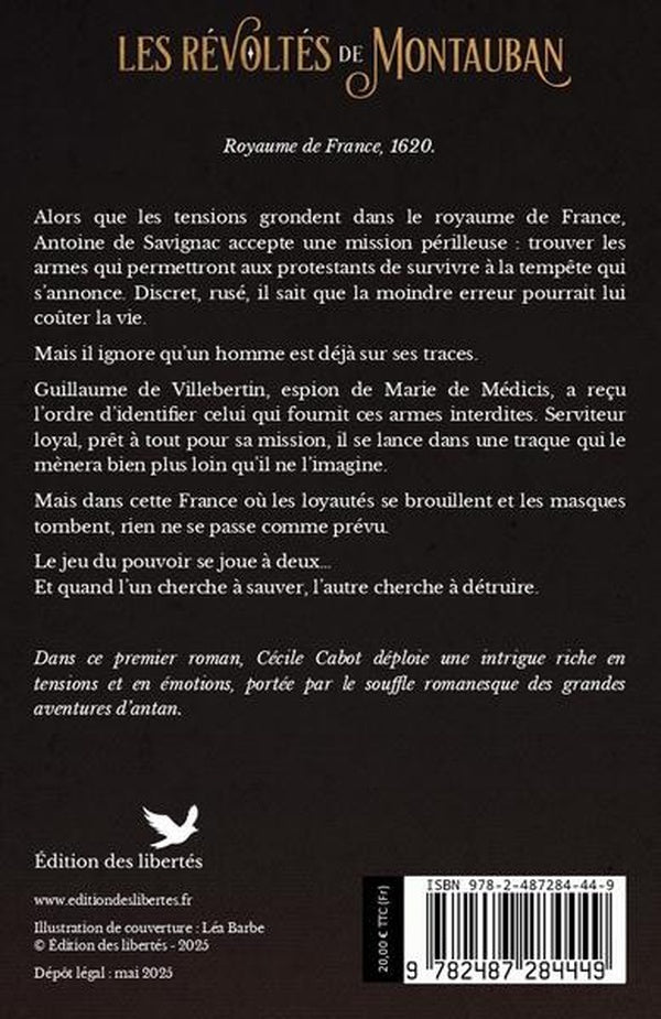 Back cover of Les révoltés de Montauban