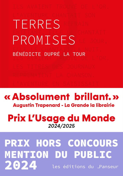 Front cover of Terres promises