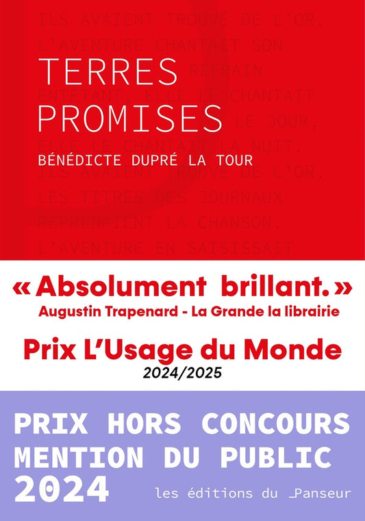 Front cover of Terres promises