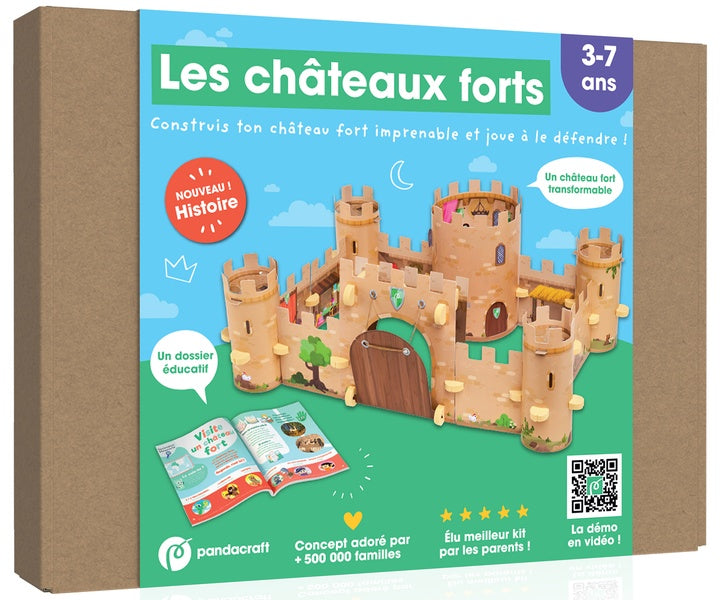 Front cover of Les châteaux forts : Construis ton château fort imprenable et joue à le défendre !