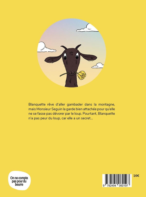 Back cover of Bye Bye Monsieur Seguin
