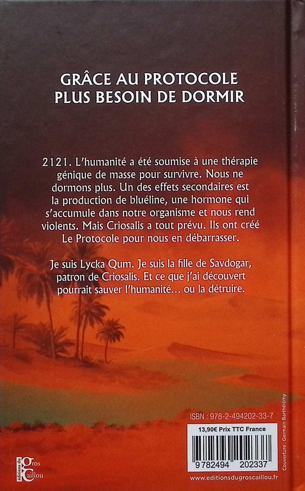 Back cover of Le Protocole                     (Édition jaspée)