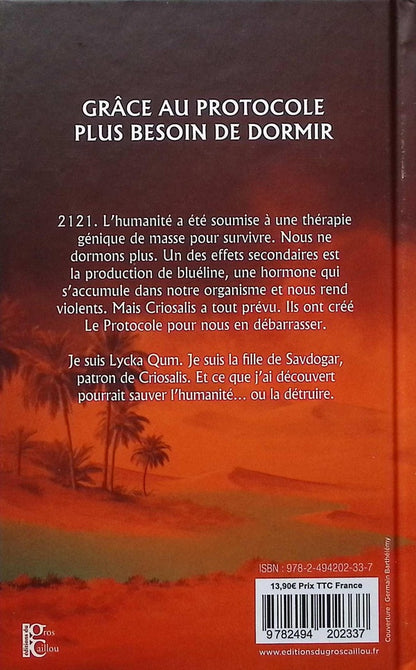 Back cover of Le Protocole                     (Édition jaspée)
