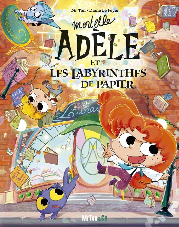 Front cover of Mortelle Adèle et les labyrinthes de papier