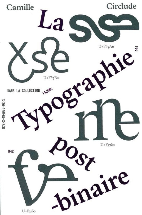 Front cover of La typographie post-binaire