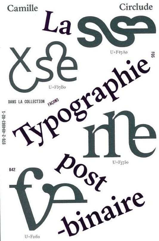 Front cover of La typographie post-binaire