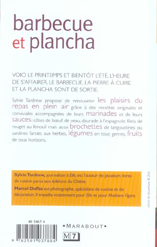Back cover of Barbecue et plancha