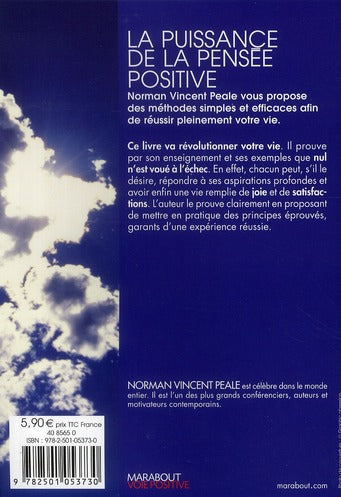 Back cover of La puissance de la pensée positive ; changer votre mode de pensée pour répondre à toutes vos aspirations