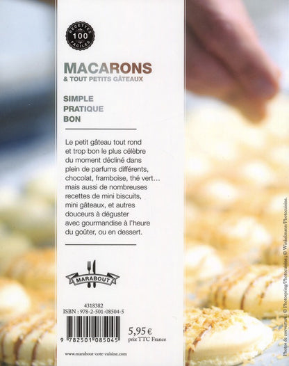 Back cover of Macarons & tout petits gâteaux