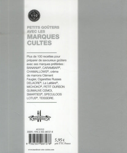 Back cover of Petits goûters avec les marques culte