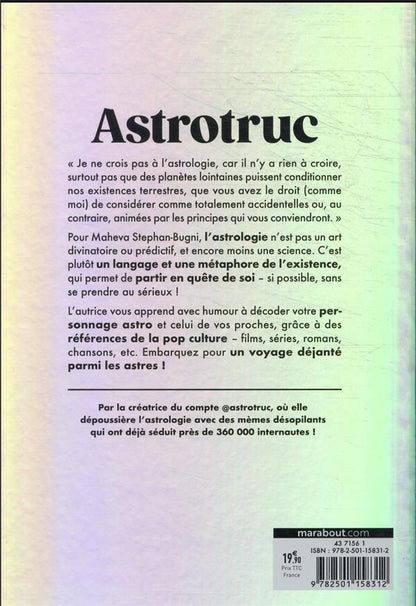 Back cover of Astrotruc : décryptez votre thème astral avec la pop culture !
