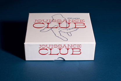 Front cover of Jouissance club : 200 cartes pour engager la discussion et passer à l'action !