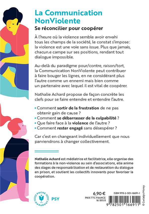 Back cover of La communication non violente : à l'usage de ceux qui veulent changer le monde