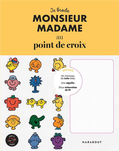 Front cover of Je brode Monsieur Madame au point de croix