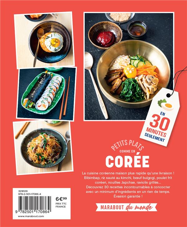 Back cover of Petits plats comme en Corée : en 30 minutes seulement