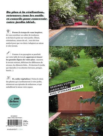 Back cover of Silence, ça pousse ! concevoir mon jardin idéal ; imaginer - organiser - planter