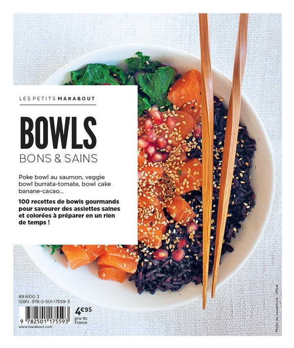 Back cover of Les petits Marabout : bowls bons et sains