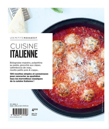 Back cover of Les petits Marabout : cuisine italienne