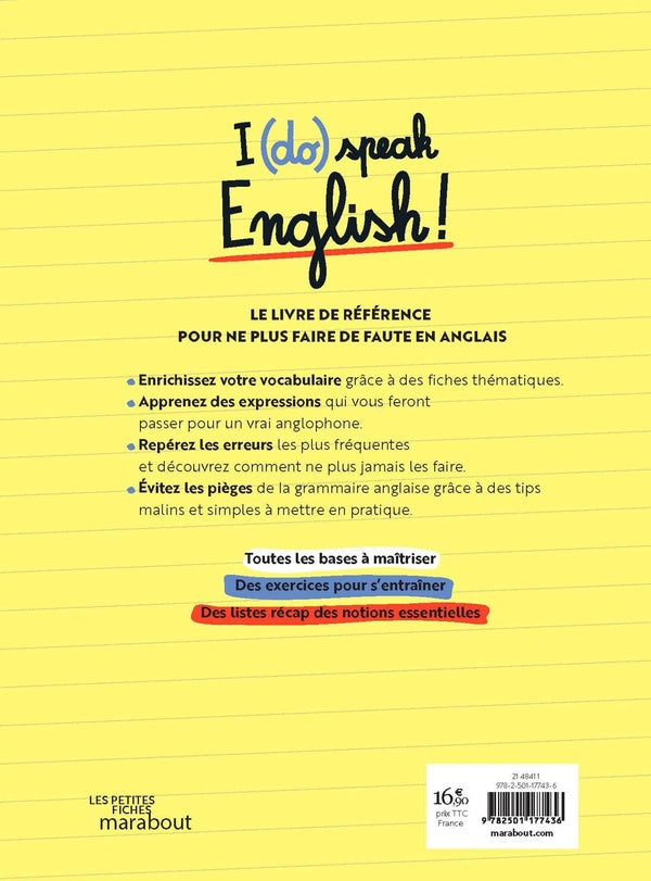 Back cover of I (do) speak english !