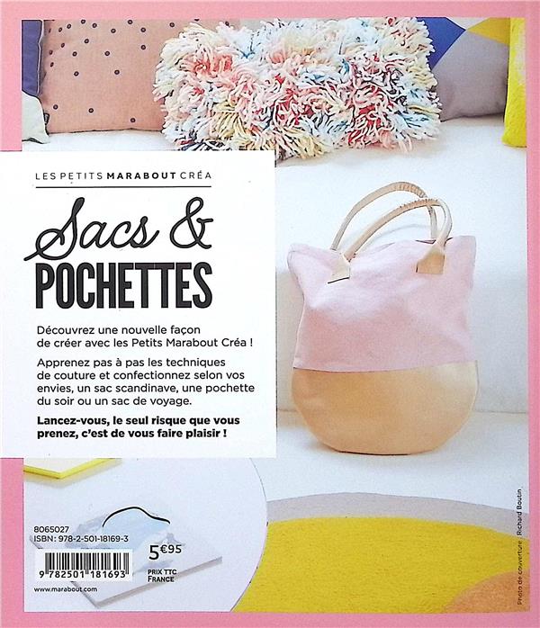 Back cover of Sacs et pochettes : 20 modèles tendances à coudre soi-même