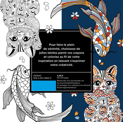 Back cover of Petit livre à colorier sérénité & créativité : Japon