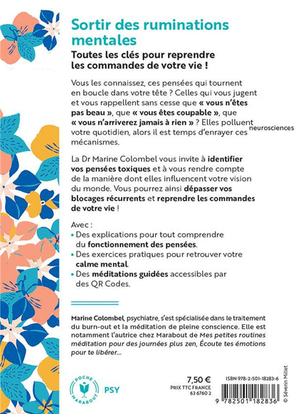 Back cover of Sortir des ruminations mentales : Pensées négatives, traumatismes du passé, relations toxiques